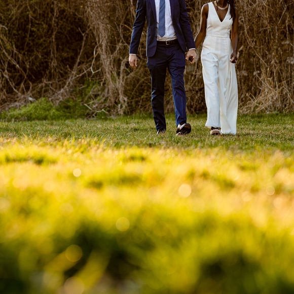 Amsale white jumpsuit - Picture 2 of 9